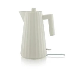 Alessi Elkedel Plissé 1,7 L, Hvid