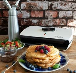 Ding Dong Original Vaffeljern Dobbelt 6 Ding Dong Original Vaffeljern Dobbelt -Køkkenudstyr Butik aviken waffle iron white double iron ding dong 2