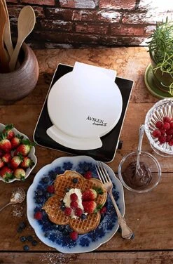 Ding Dong Original Vaffeljern 7 Ding Dong Original Vaffeljern -Køkkenudstyr Butik aviken waffle iron white simple ding dong 3