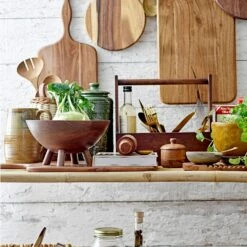 Bloomingville Rani Krukke Med Låg 25x12 Cm, Grøn 5 Bloomingville Rani Krukke Med Låg 25x12 Cm, Grøn -Køkkenudstyr Butik bloomingville rani jar w lid yellow stoneware 1 1