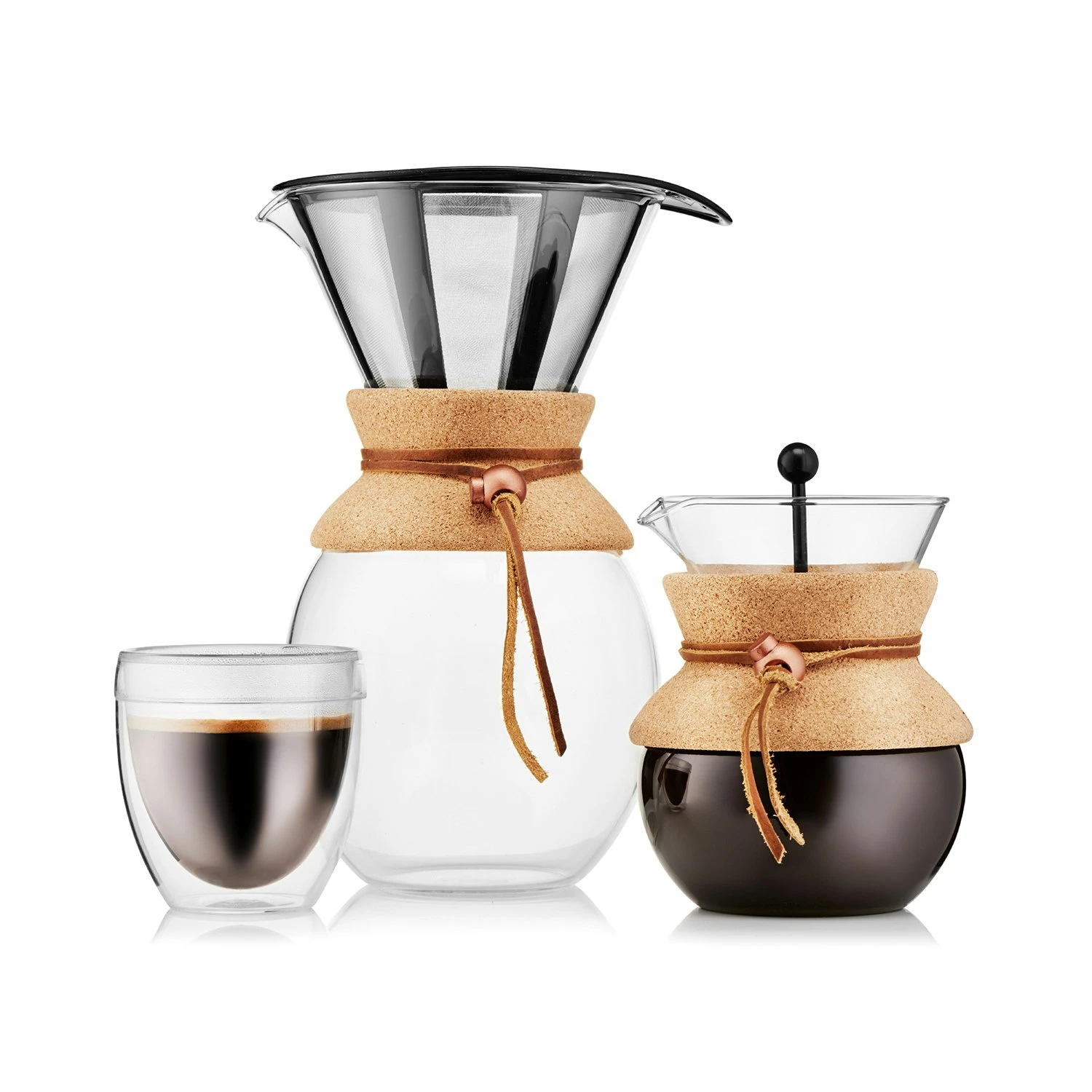 Bodum POUR OVER Kaffemaskine 1 L, Kork 2 Bodum POUR OVER Kaffemaskine 1 L, Kork - Billede 2