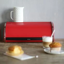 Brabantia Roll Topp Brødkasse, Passion Red -Køkkenudstyr Butik brabantia roll topp brdkasse hvid 12