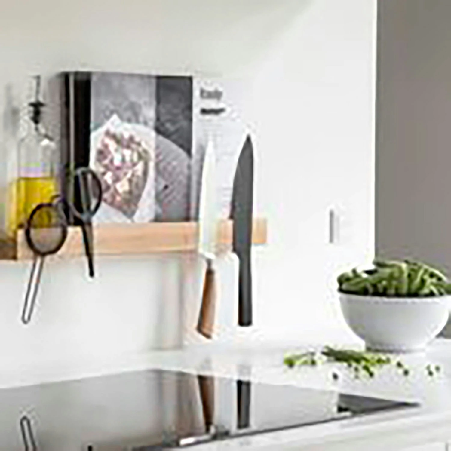 Hylde/Magnet Knivholder 60, Natur 3 Hylde/Magnet Knivholder 60, Natur - Billede 3