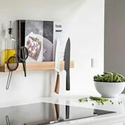 Hylde/Magnet Knivholder 60, Sort -Køkkenudstyr Butik by wirth hylde magnet knivholder 60 2