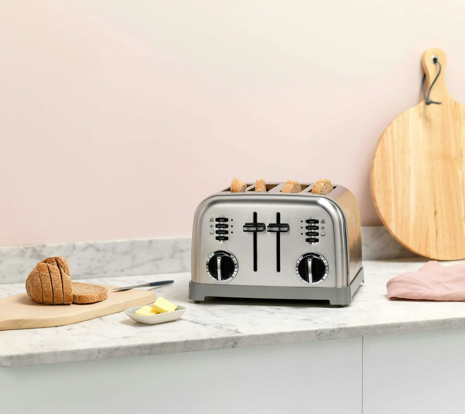 Cuisinart Core Collection Brødrister 4 Skiver, Steel Grey 2 Cuisinart Core Collection Brødrister 4 Skiver, Steel Grey - Billede 2