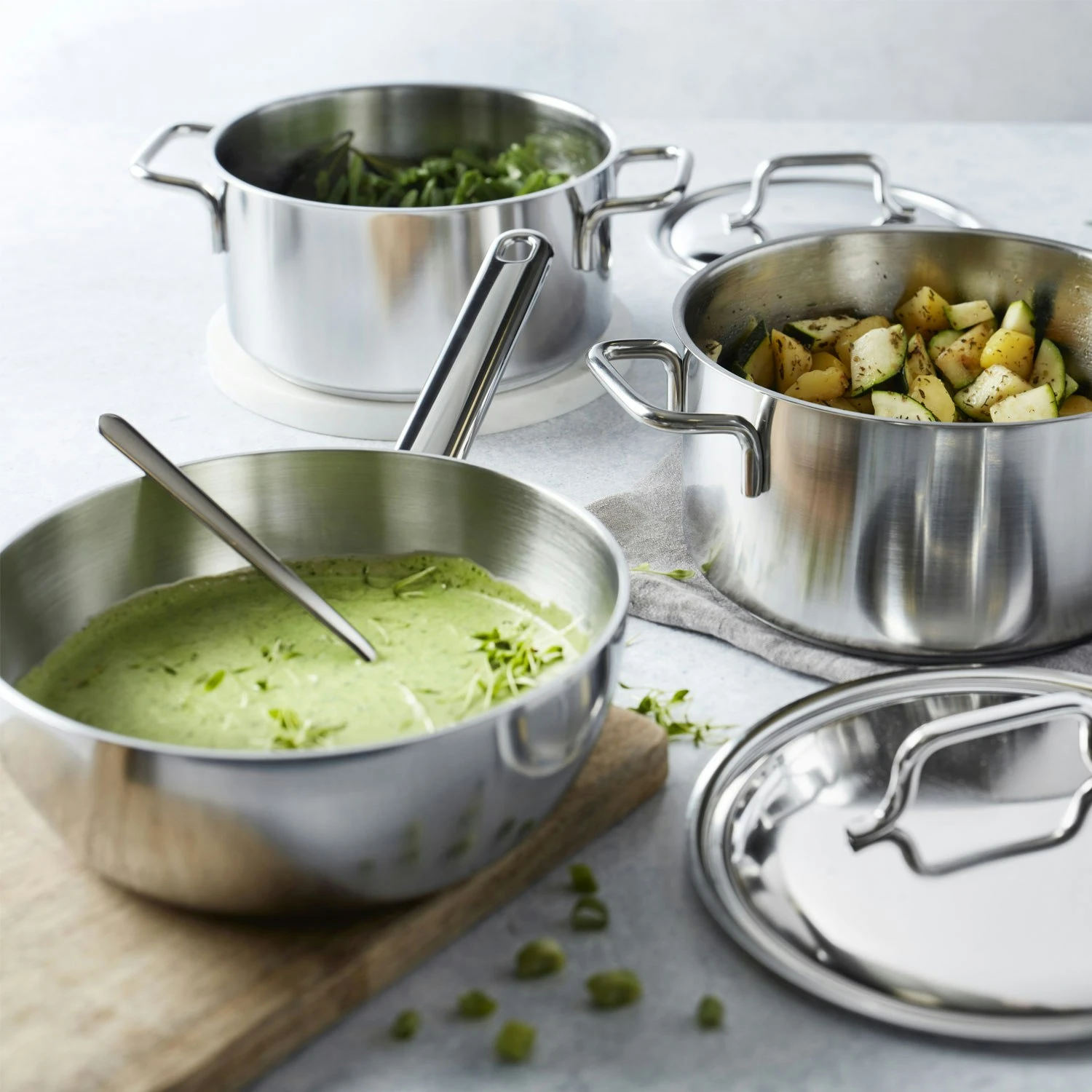 Demeyere Apollo Sauterpande 22 Cm / 2,5 L 2 Demeyere Apollo Sauterpande 22 Cm / 2,5 L - Billede 2