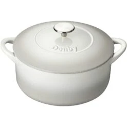 Denby Natural Canvas Støbejernsgryde Rund Ø24 Cm, Hvid
