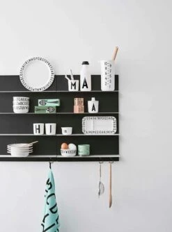 Design Letters Drink Låg Til Ecozen® Krus, Blåt -Køkkenudstyr Butik design letters lag til melamin kop a z sort 3