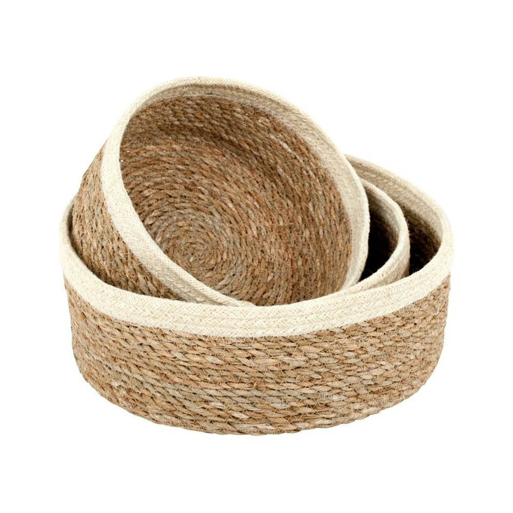 Dixie Seagrass Emil Bread Basket 3-pack, White 1 Dixie Seagrass Emil Bread Basket 3-pack, White