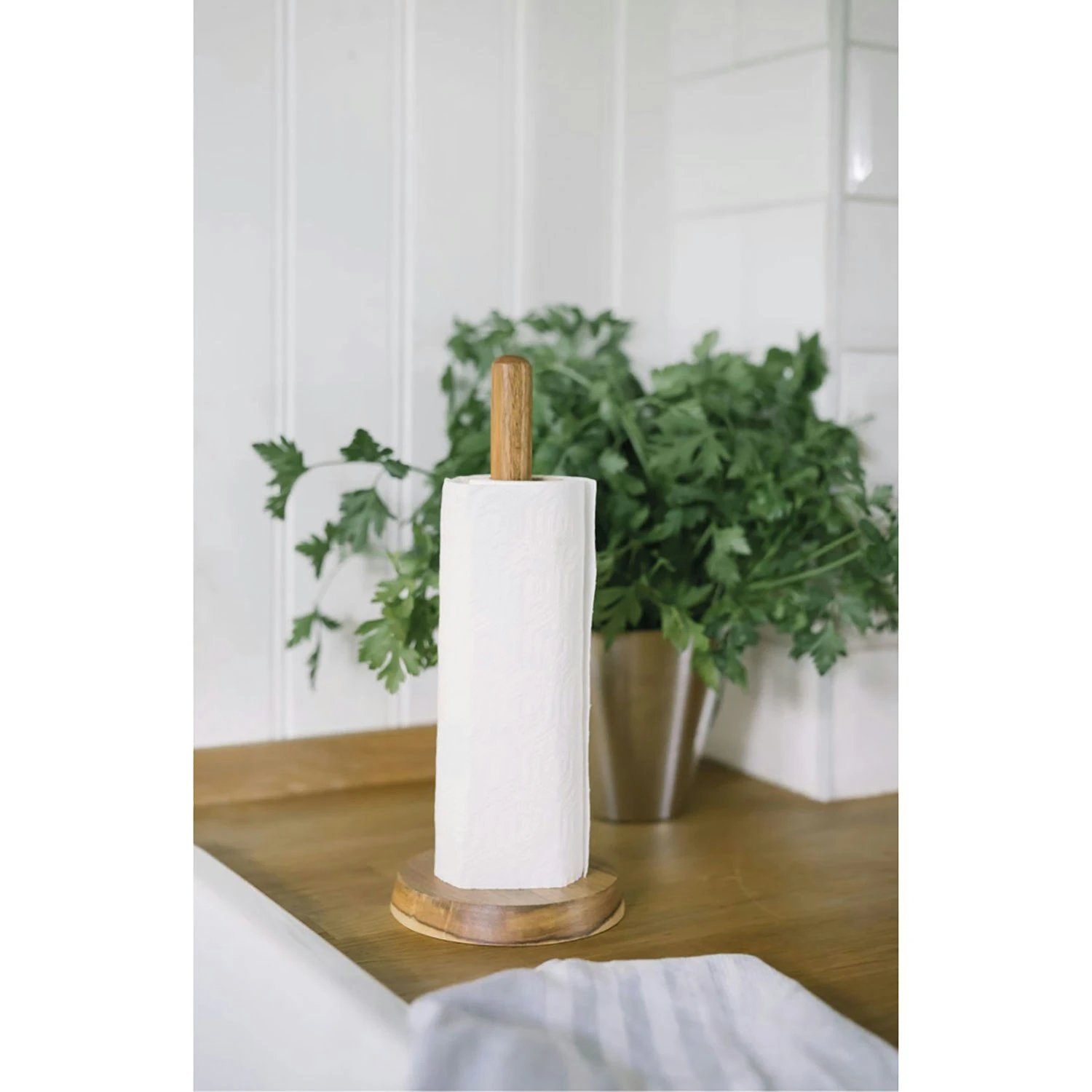 Dorre Paula Køkkenrulleholder, Akacietræ 2 Dorre Paula Køkkenrulleholder, Akacietræ - Billede 2