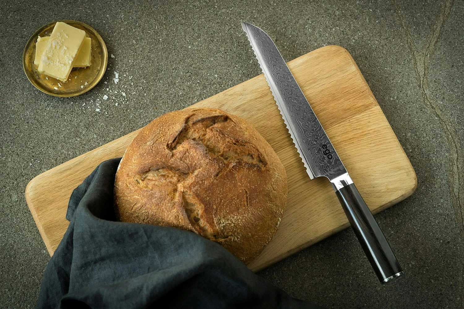 EGO VG-10 Brødkniv 20 Cm 3 EGO VG-10 Brødkniv 20 Cm - Billede 3