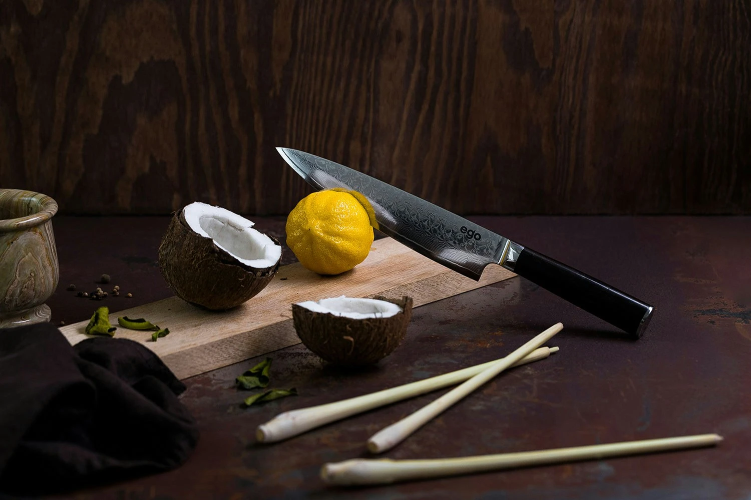 EGO VG-10 Kokkekniv 20 Cm 2 EGO VG-10 Kokkekniv 20 Cm - Billede 2