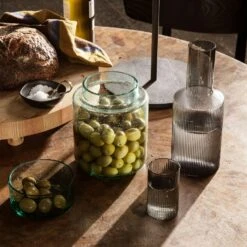 Ferm LIVING Oli Beholder Med Låg / Fad 8 Ferm LIVING Oli Beholder Med Låg / Fad -Køkkenudstyr Butik ferm living oli beholder med lag fad 3