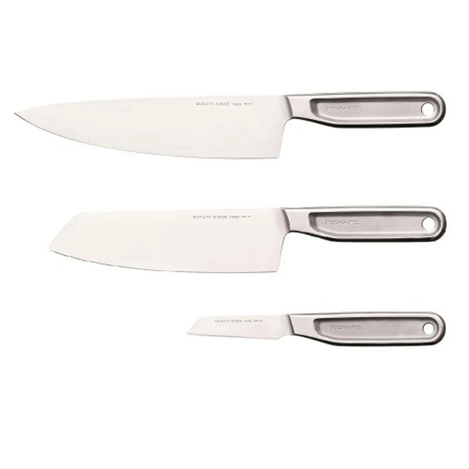 Fiskars All Steel Knivsæt, 3 Dele 1 Fiskars All Steel Knivsæt, 3 Dele