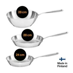 Fiskars All Steel Pure Wokpande 28 Cm -Køkkenudstyr Butik fiskars all steel pure wok 28 cm 3