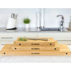 Global Skærebræt 45x30x5cm, Eg 5 Global Skærebræt 45x30x5cm, Eg -Køkkenudstyr Butik global global skrebrt 45x30x5cm eg 2