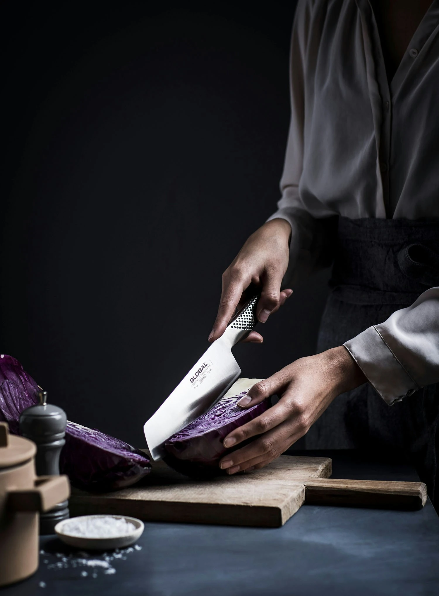 Global Grøntsagskniv Bred 18 Cm, G5 2 Global Grøntsagskniv Bred 18 Cm, G5 - Billede 2