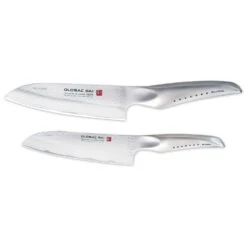 Global Sai Santoku Knife, 2-pack