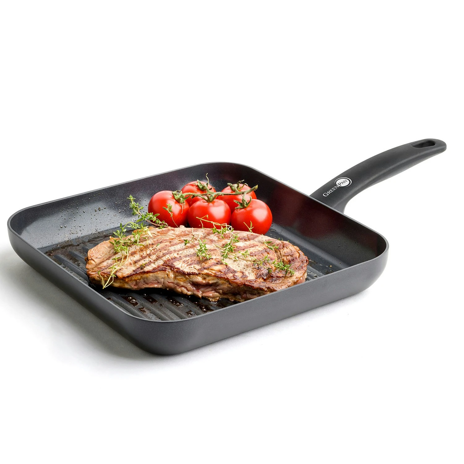 Greenpan Cambridge Firkantet Grillepande 28cm 2 Greenpan Cambridge Firkantet Grillepande 28cm - Billede 2