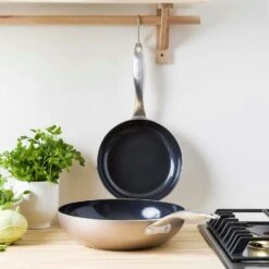 Greenpan Royal Bronze Wok 28 Cm Wokpande Bronze -Køkkenudstyr Butik greenpan royal bronze wok 28 cm 4