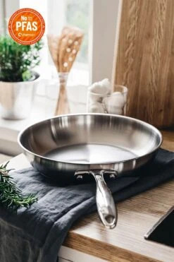 Heirol Steely Classic Pro Stegepande 28 Cm 5 Heirol Steely Classic Pro Stegepande 28 Cm -Køkkenudstyr Butik heirol steely frying pan 28 cm in stainless steel 2