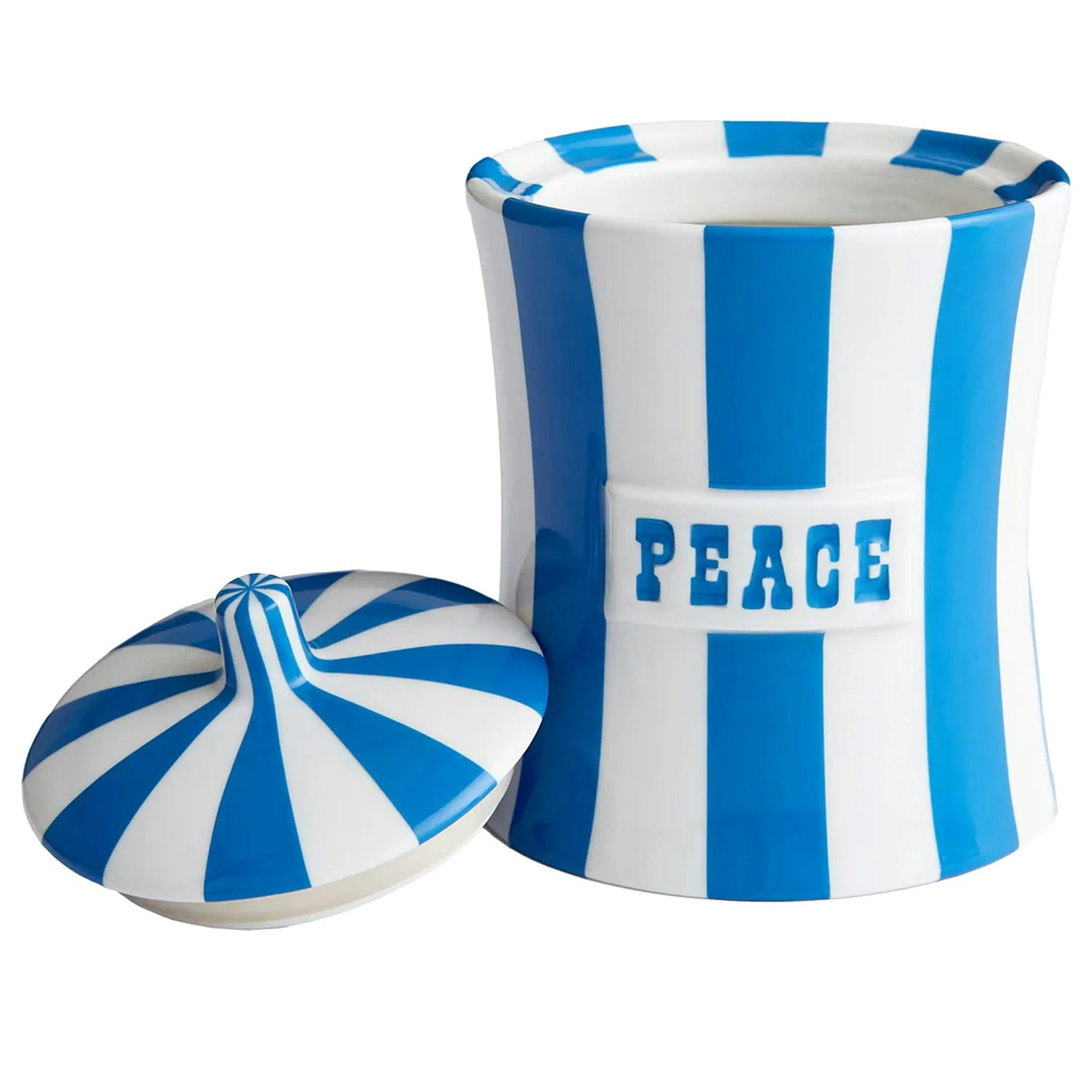 Jonathan Adler Vice Canister Peace, Blue 2 Jonathan Adler Vice Canister Peace, Blue - Billede 2