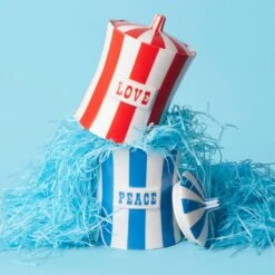 Jonathan Adler Vice Canister Peace, Blue 11 Jonathan Adler Vice Canister Peace, Blue -Køkkenudstyr Butik jonathan adler vice canister peace blue 675inh 30782 5