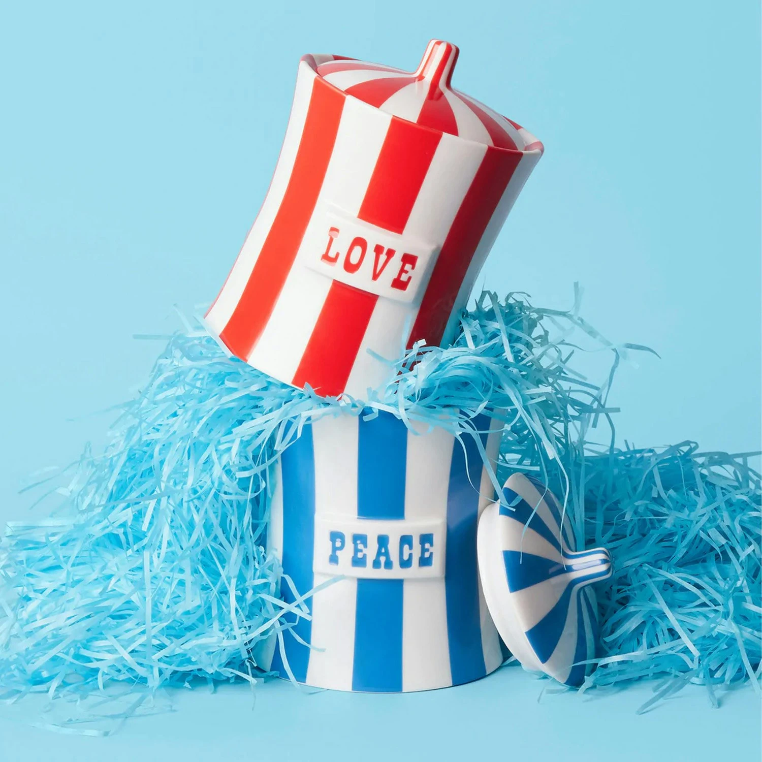 Jonathan Adler Vice Canister Peace, Blue 6 Jonathan Adler Vice Canister Peace, Blue - Billede 6