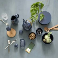 Kähler Hammershøi Salt- Og Pebersæt, Indigo -Køkkenudstyr Butik kahler hammershi salt og peberst hvid 4