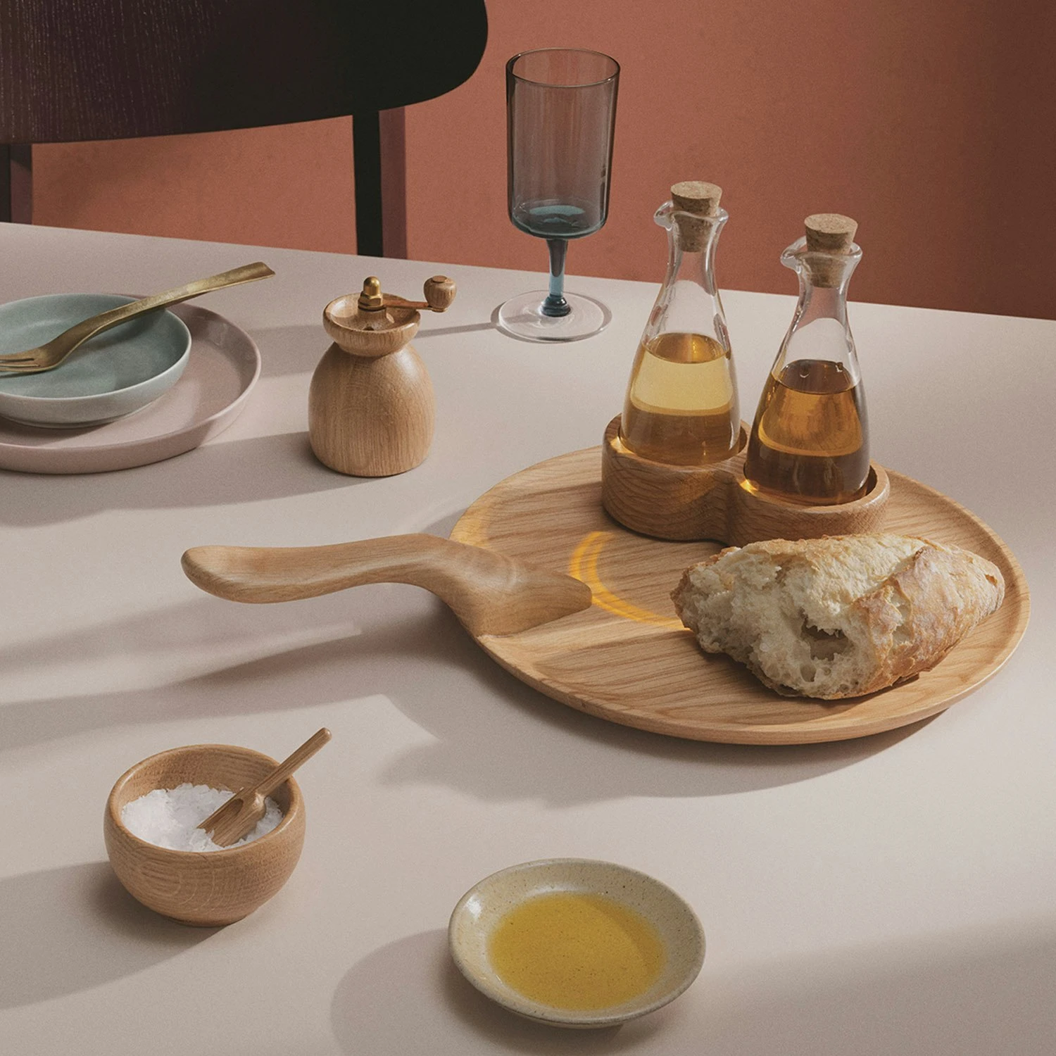 Kay Bojesen Menageri Pepper Mill, Oak/Brass 3 Kay Bojesen Menageri Pepper Mill, Oak/Brass - Billede 3