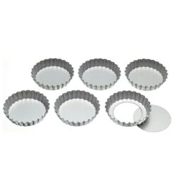 Kitchen Craft, Tarteletforme Med Løs Bund, 6-pak