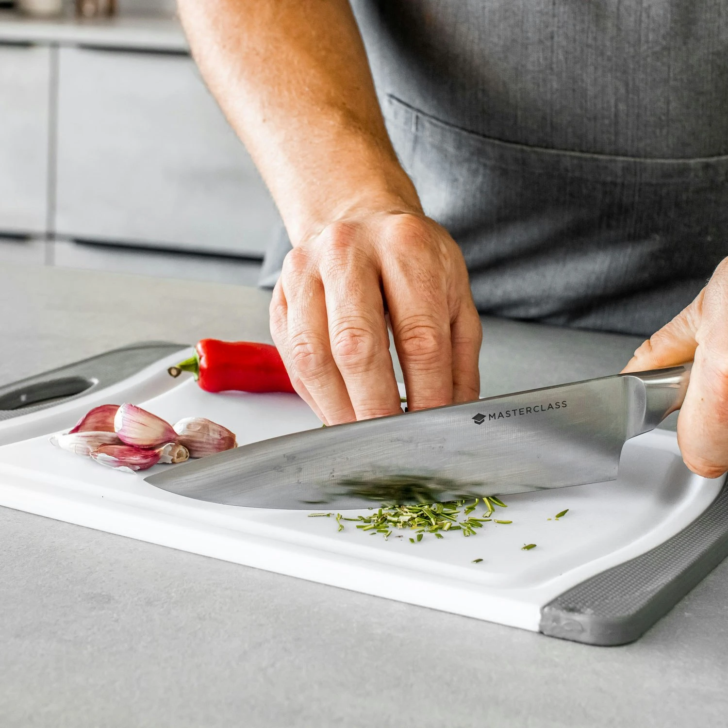 Kitchen Craft MasterClass Antibakterielt Skærebræt, 25,4x36,5 Cm 2 Kitchen Craft MasterClass Antibakterielt Skærebræt, 25,4x36,5 Cm - Billede 2