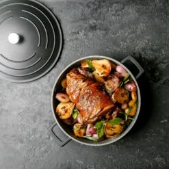 Kitchen Craft MasterClass Kasserolle Sort, 5 L -Køkkenudstyr Butik kitchen craft masterclass casserole black 15