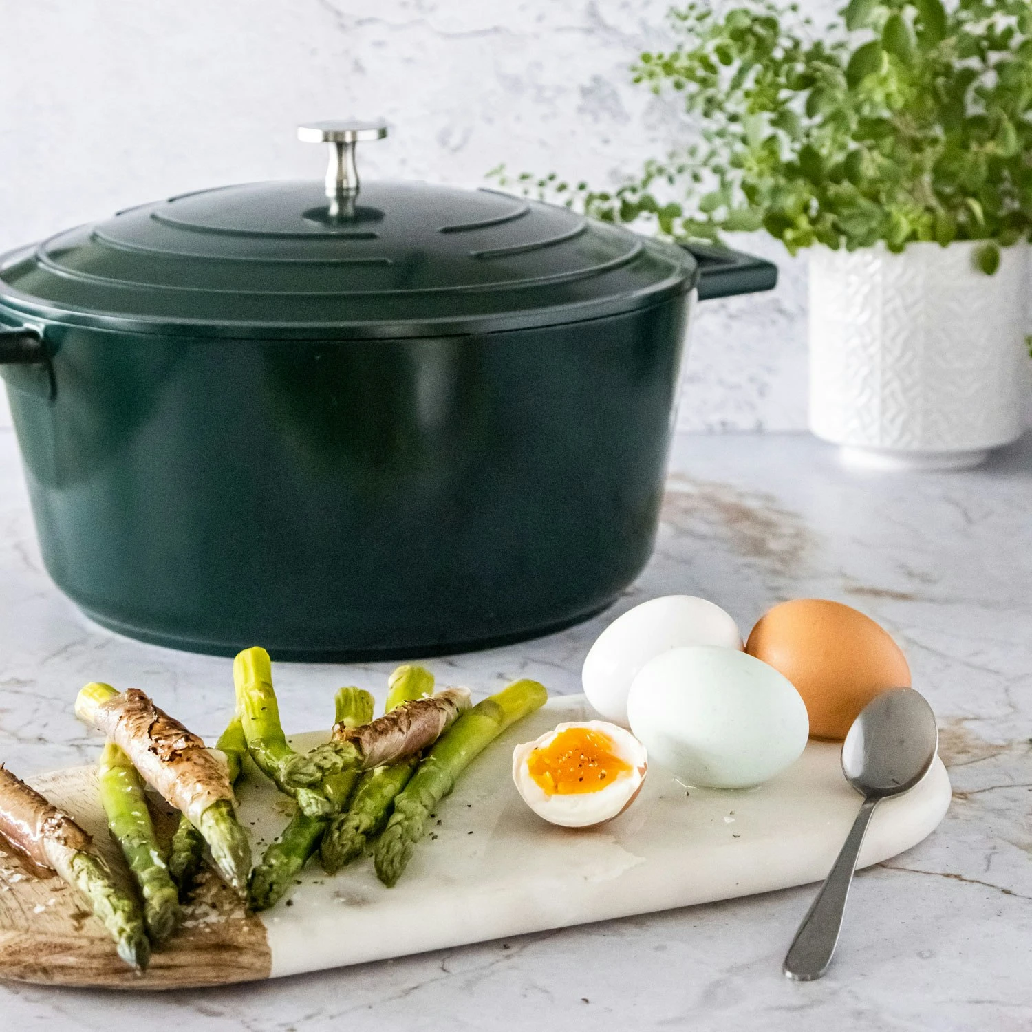 Kitchen Craft MasterClass Kasserolle Hunter Green, 5 L 3 Kitchen Craft MasterClass Kasserolle Hunter Green, 5 L - Billede 3