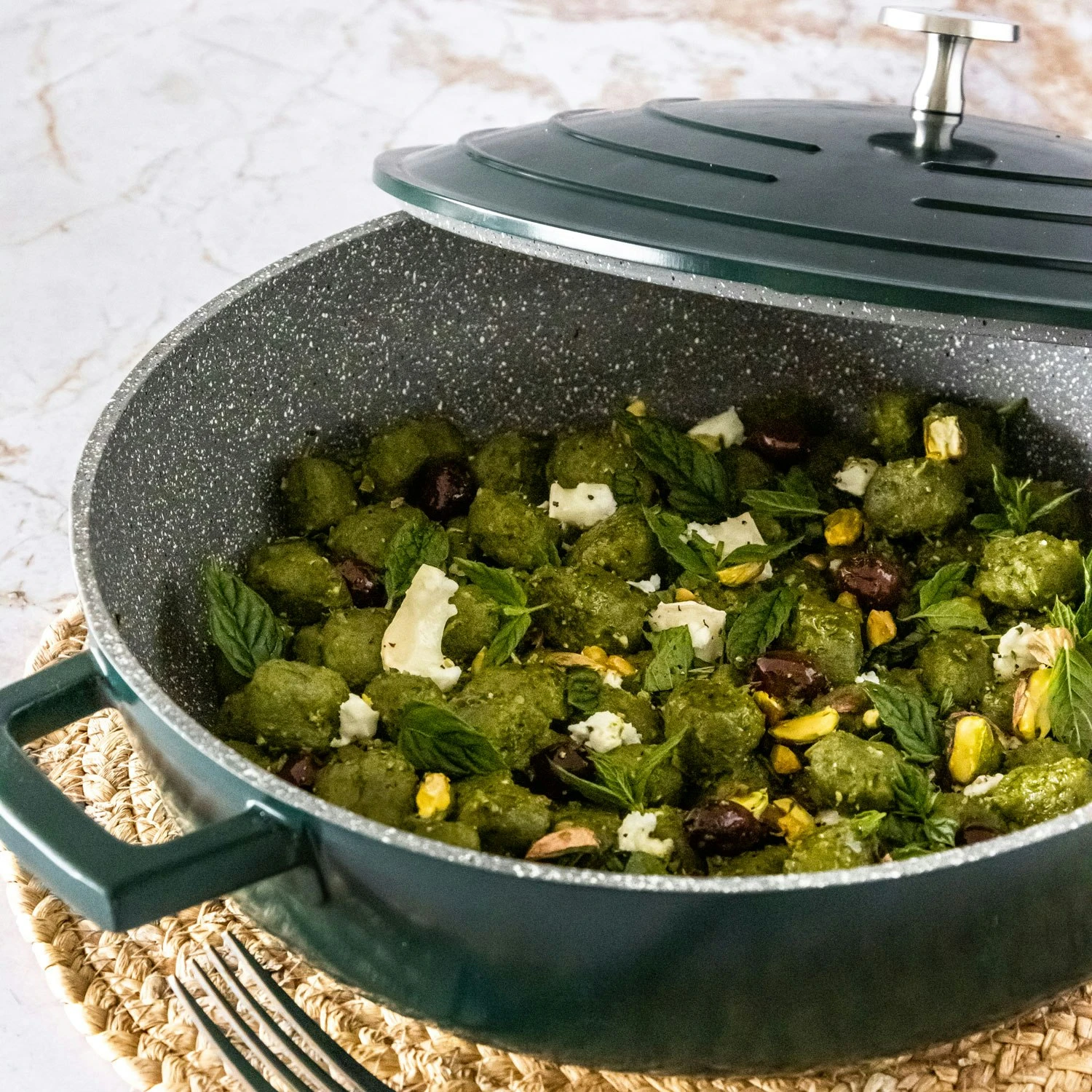 Kitchen Craft MasterClass Lav Kasserolle 4 L, Grøn 4 Kitchen Craft MasterClass Lav Kasserolle 4 L, Grøn - Billede 4