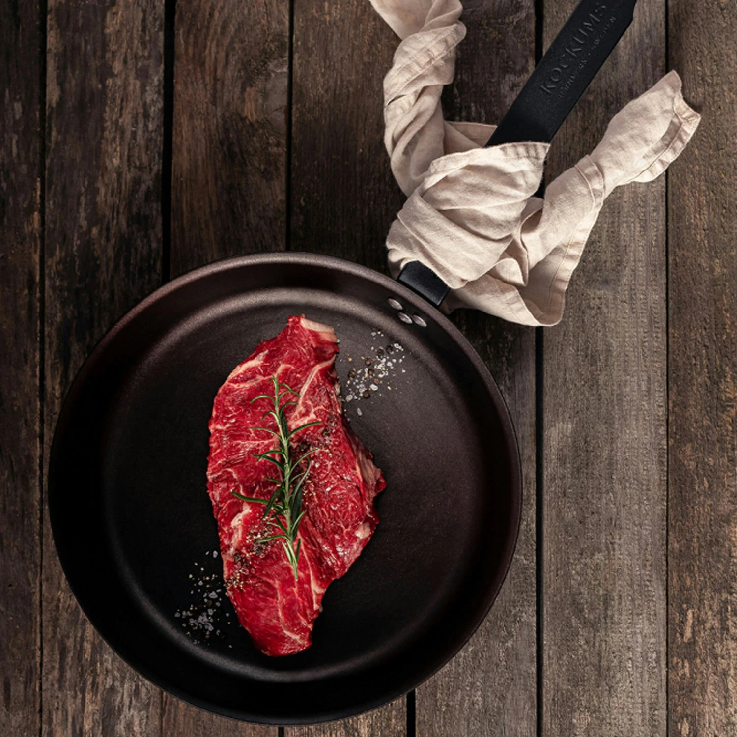 Kockums Jernverk Stegepande Stål, 28 Cm 4 Kockums Jernverk Stegepande Stål, 28 Cm - Billede 4