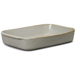 Lyngby Porcelæn DAN-Ild Bageform Sand, 41x26 Cm