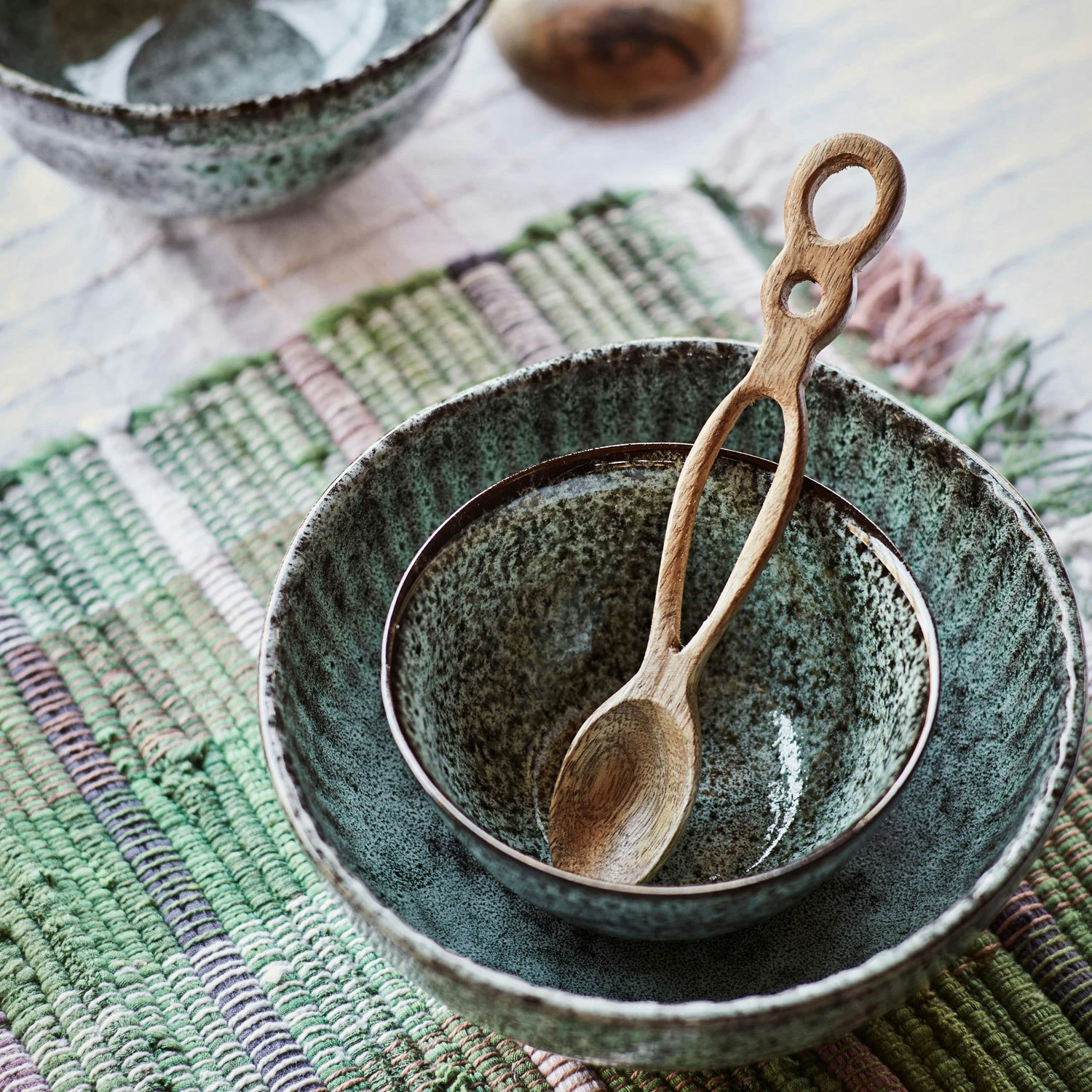 Madam Stoltz Carved Wooden Spoon, 23,5 Cm 2 Madam Stoltz Carved Wooden Spoon, 23,5 Cm - Billede 2