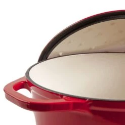 Støbejernsgryde, Rød -Køkkenudstyr Butik mareld cast iron pot 13