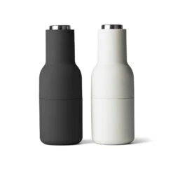 Menu Bottle Grinder Kværn 2-pak, Kulsort / Asketræ / Stål