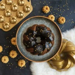 Nordic Ware 75th Anniversary Bageform -Køkkenudstyr Butik nordic ware 75th anniversary braided mini bundt pan 4