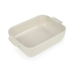 Peugeot Appolia Rectangular Ceramic Ovenware 25 Cm, Ecru