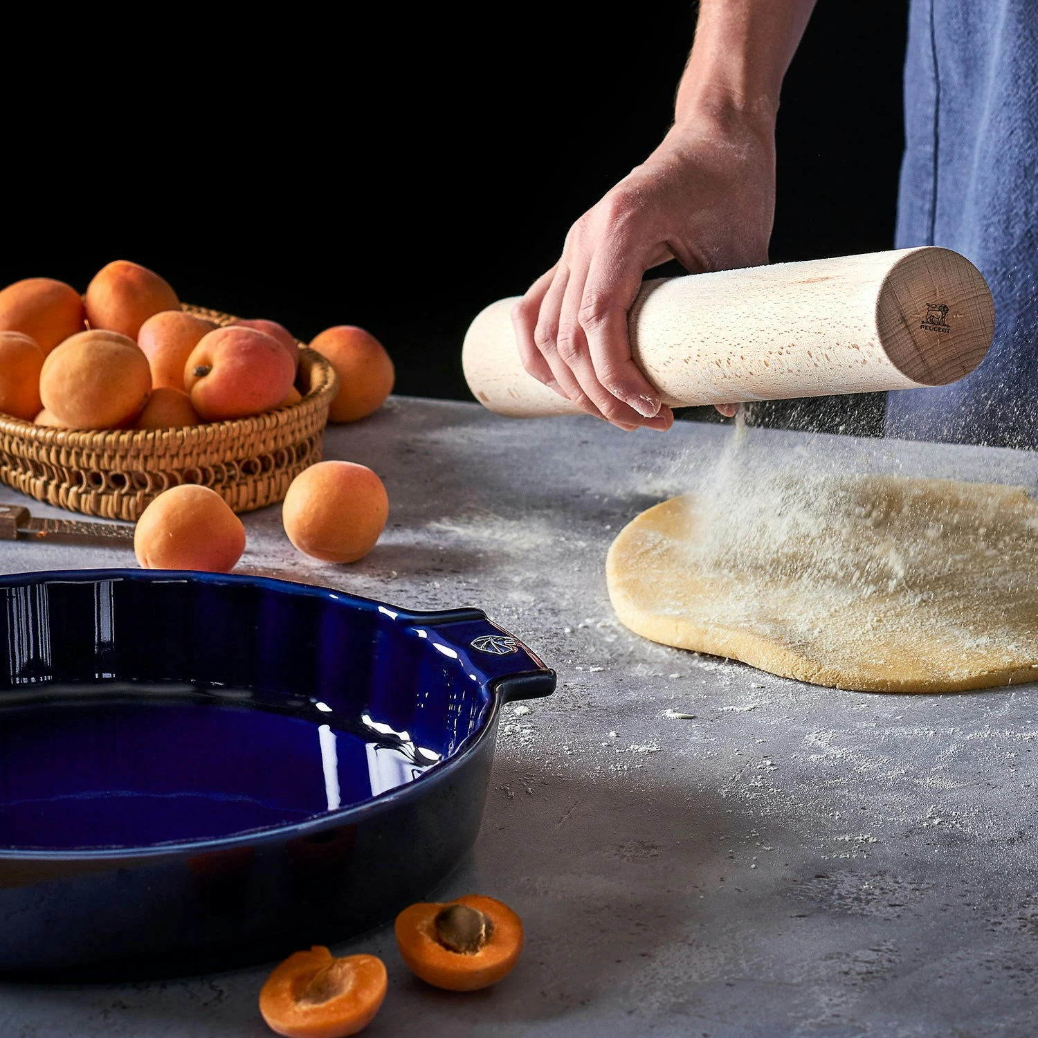 Peugeot Appolia Tærteform 30 Cm, Blå 2 Peugeot Appolia Tærteform 30 Cm, Blå - Billede 2