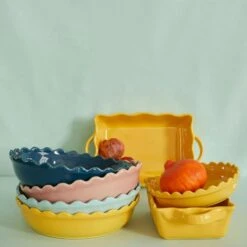 Rice Tærteform 24 Cm, Gul 9 Rice Tærteform 24 Cm, Gul -Køkkenudstyr Butik rice pie dish 24 cm 1 5