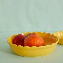 Rice Tærteform 33 Cm, Gul -Køkkenudstyr Butik rice pie dish 33 cm 2