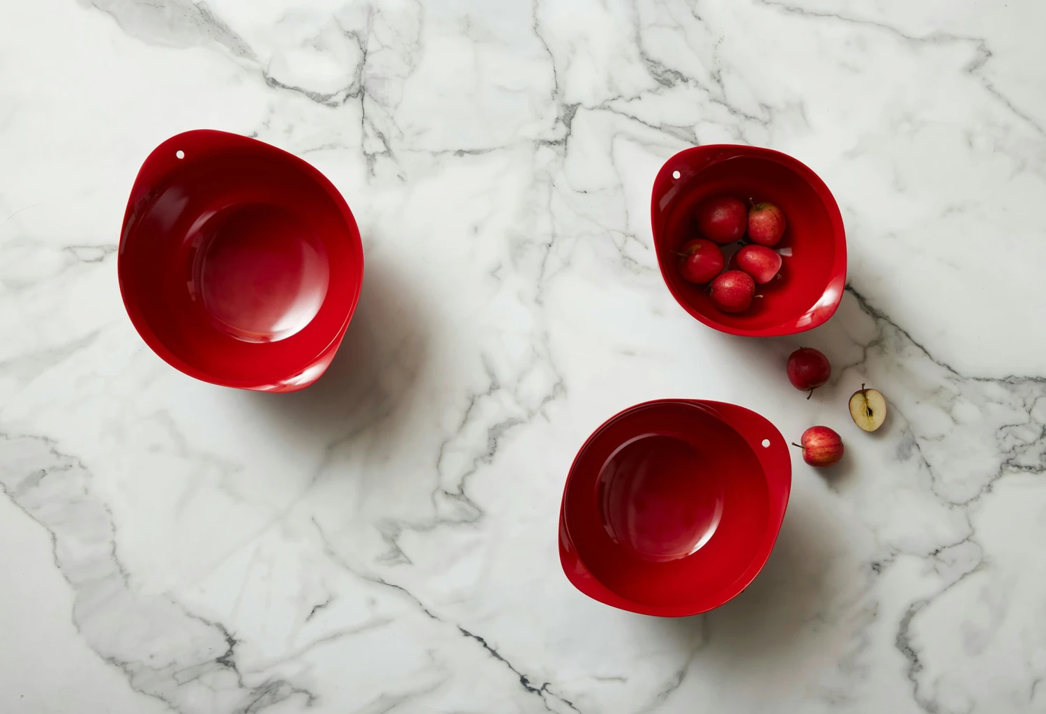 Rosti Victoria Skålsæt 3-pak, Rødt 2 Rosti Victoria Skålsæt 3-pak, Rødt - Billede 2