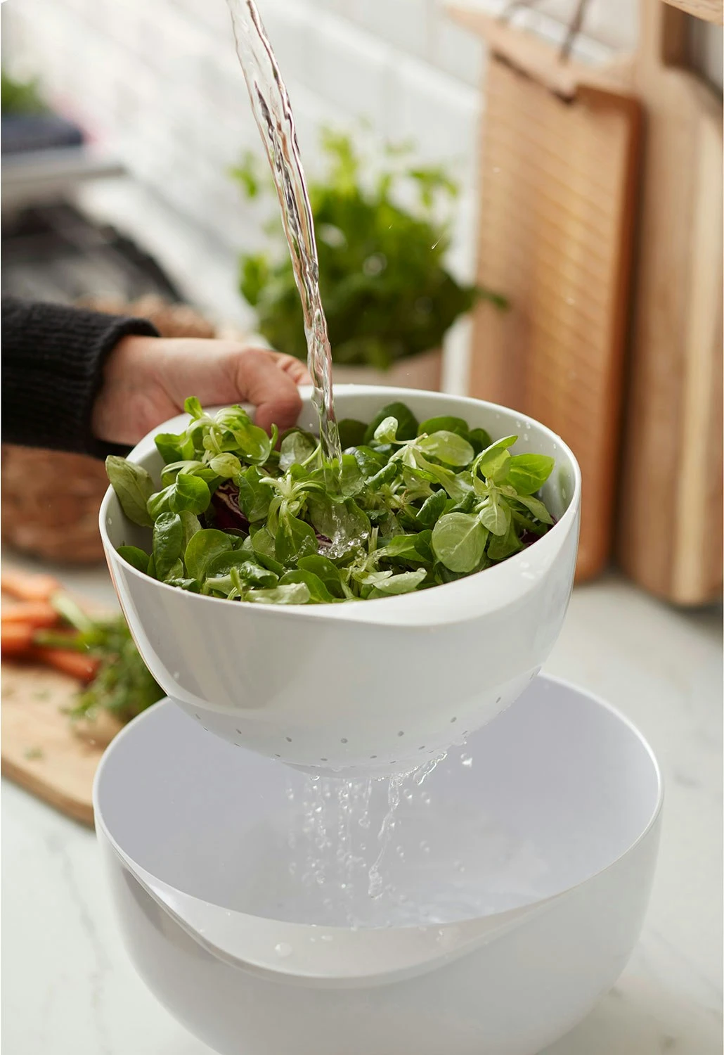 Rosti Margrethe Dørslag 4 L, Hvidt 3 Rosti Margrethe Dørslag 4 L, Hvidt - Billede 3