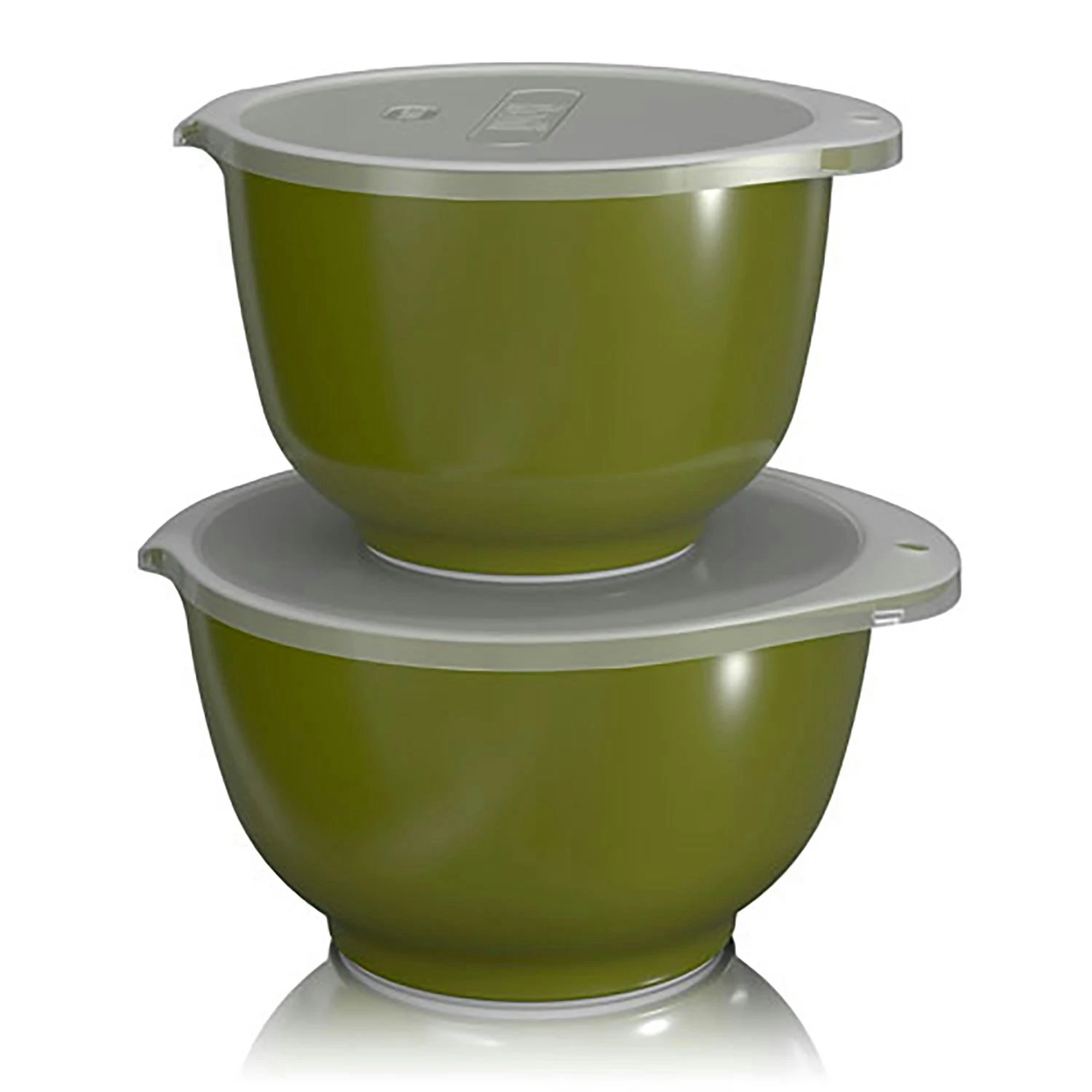 Rosti Margretheskål 2+3L Med Låg, Olivengrøn 1 Rosti Margretheskål 2+3L Med Låg, Olivengrøn