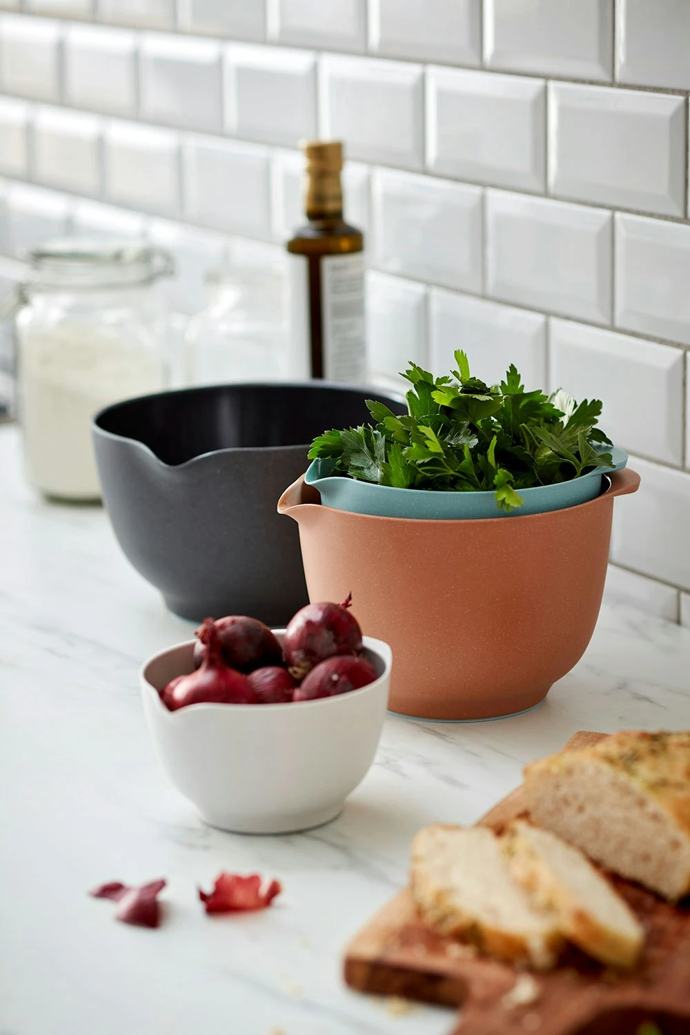 Rosti Margretheskål Sæt 8 Dele, Pebble 2 Rosti Margretheskål Sæt 8 Dele, Pebble - Billede 2