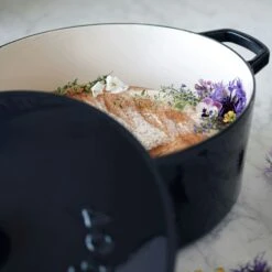 Støbejernsgryde 6,7 L, Midnatsblå -Køkkenudstyr Butik sabor stbejernsgryde 67 l 15